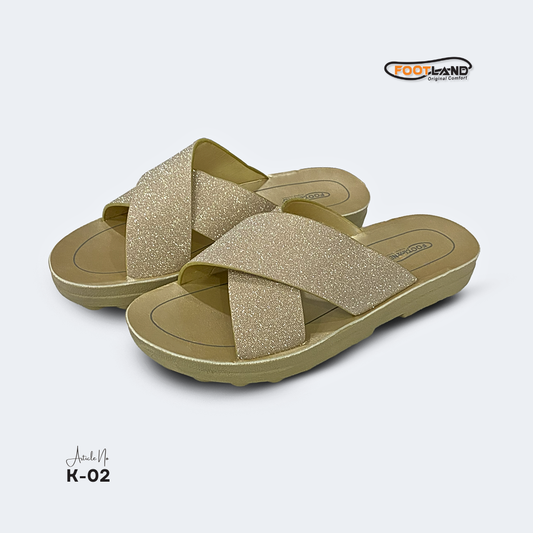 Sparkle Cross-Strap Women’s Sandals - K-02