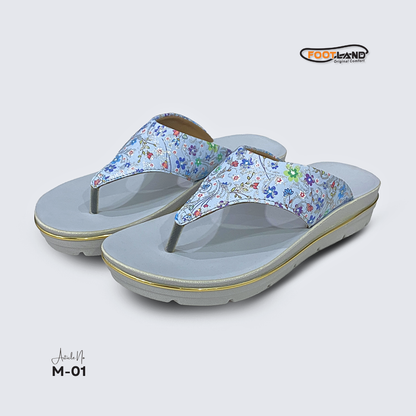 Floral Printed Toe-Post Women’s Sandal - M1