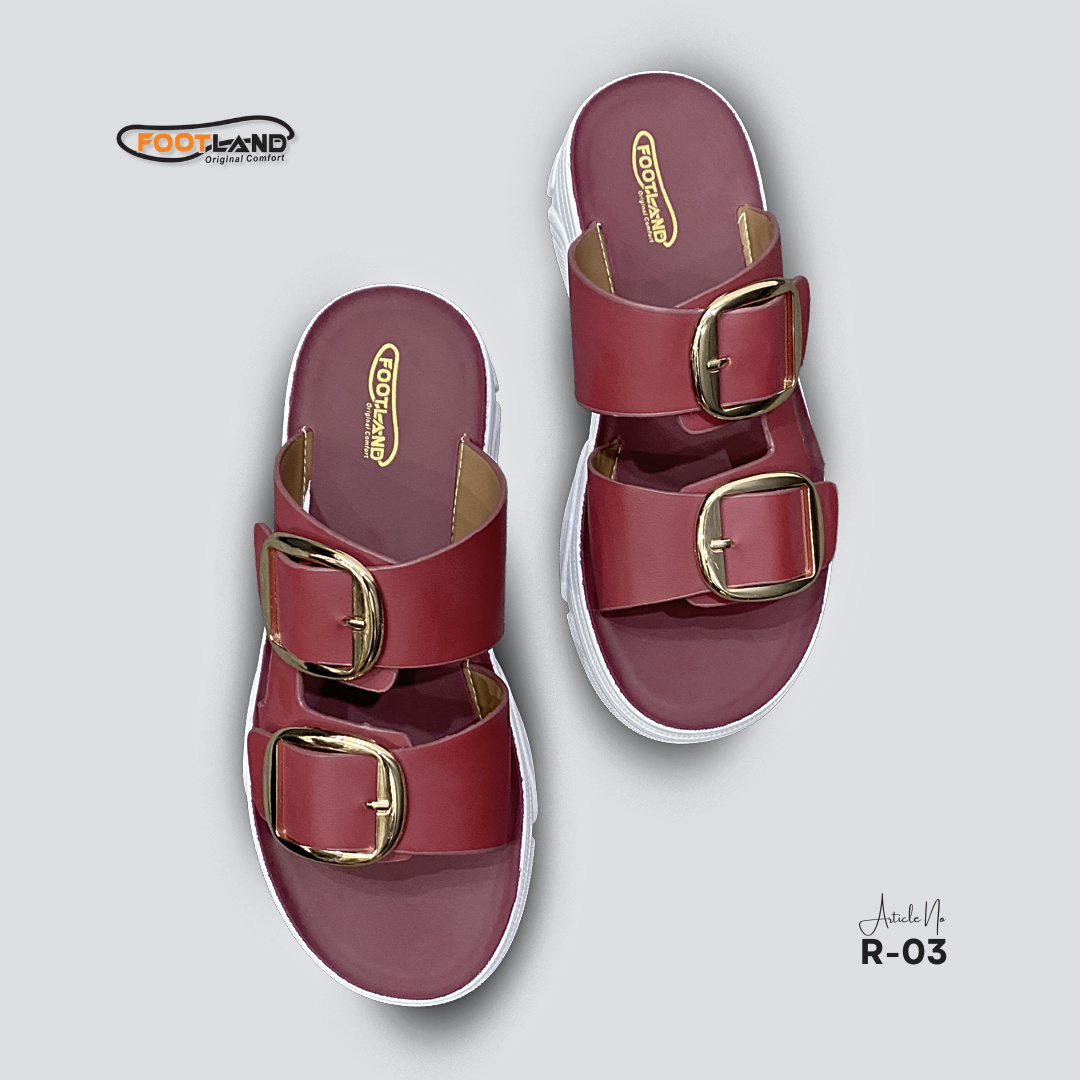 Double Buckle Platform Women’s Sandals - R3