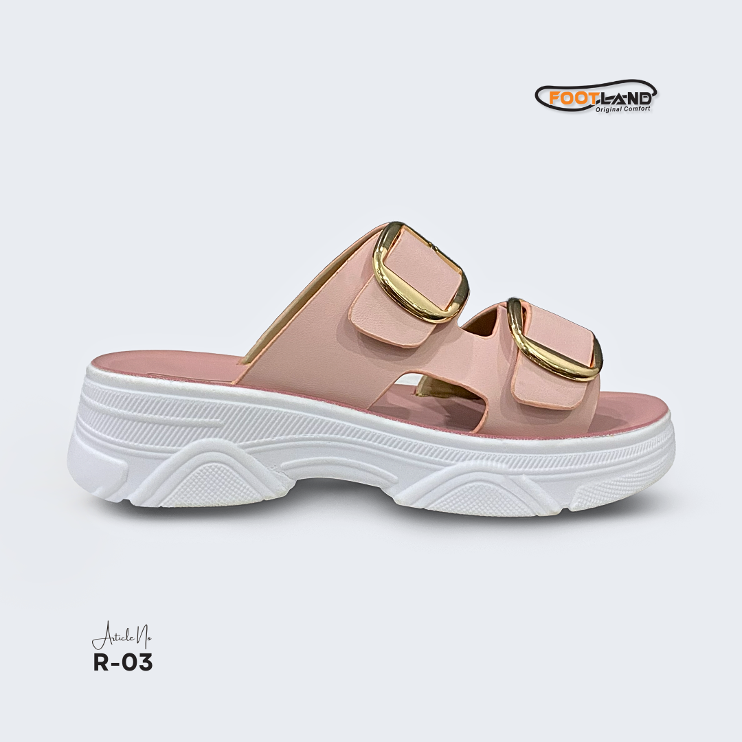 Double Buckle Platform Women’s Sandals - R3