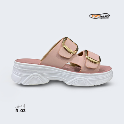 Double Buckle Platform Women’s Sandals - R3