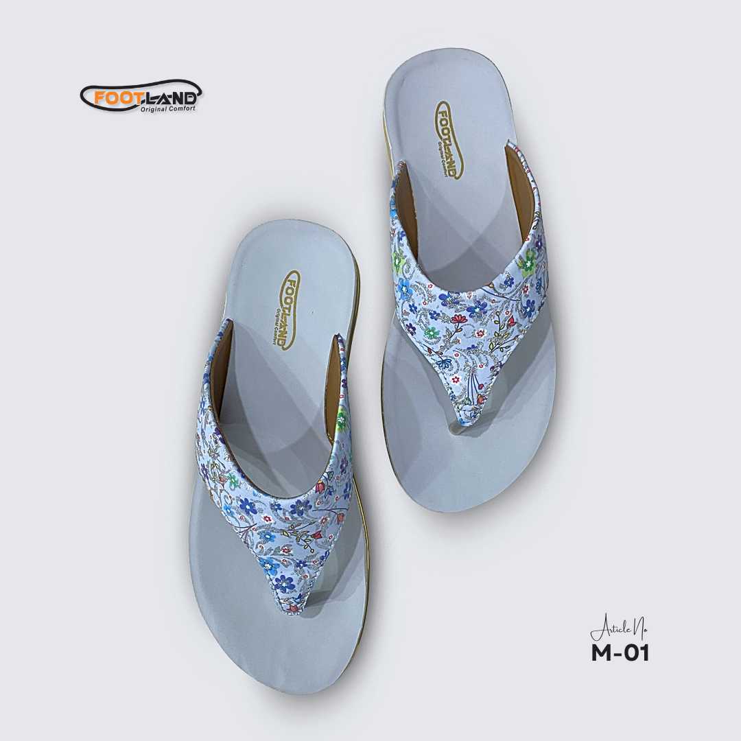 Floral Printed Toe-Post Women’s Sandal - M1