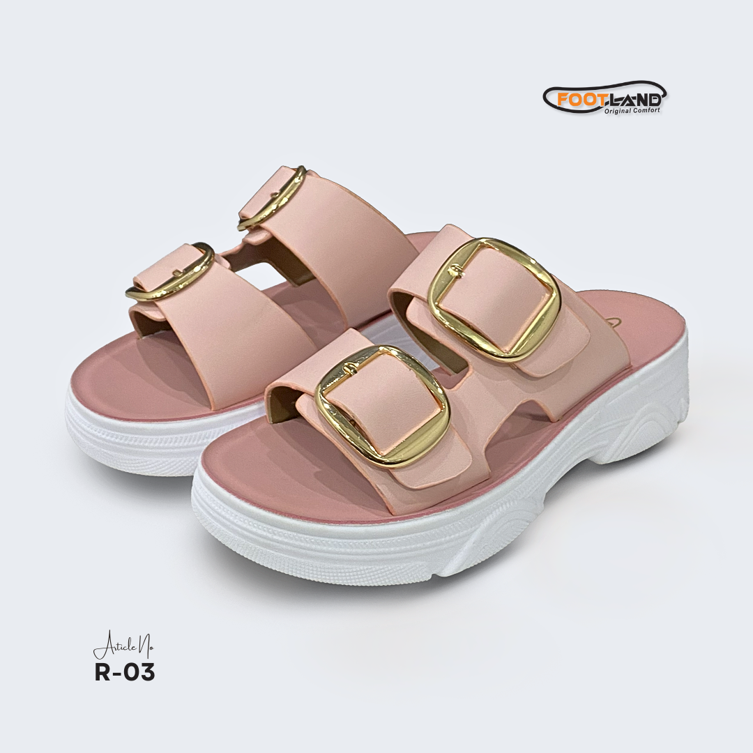 Double Buckle Platform Women’s Sandals - R3
