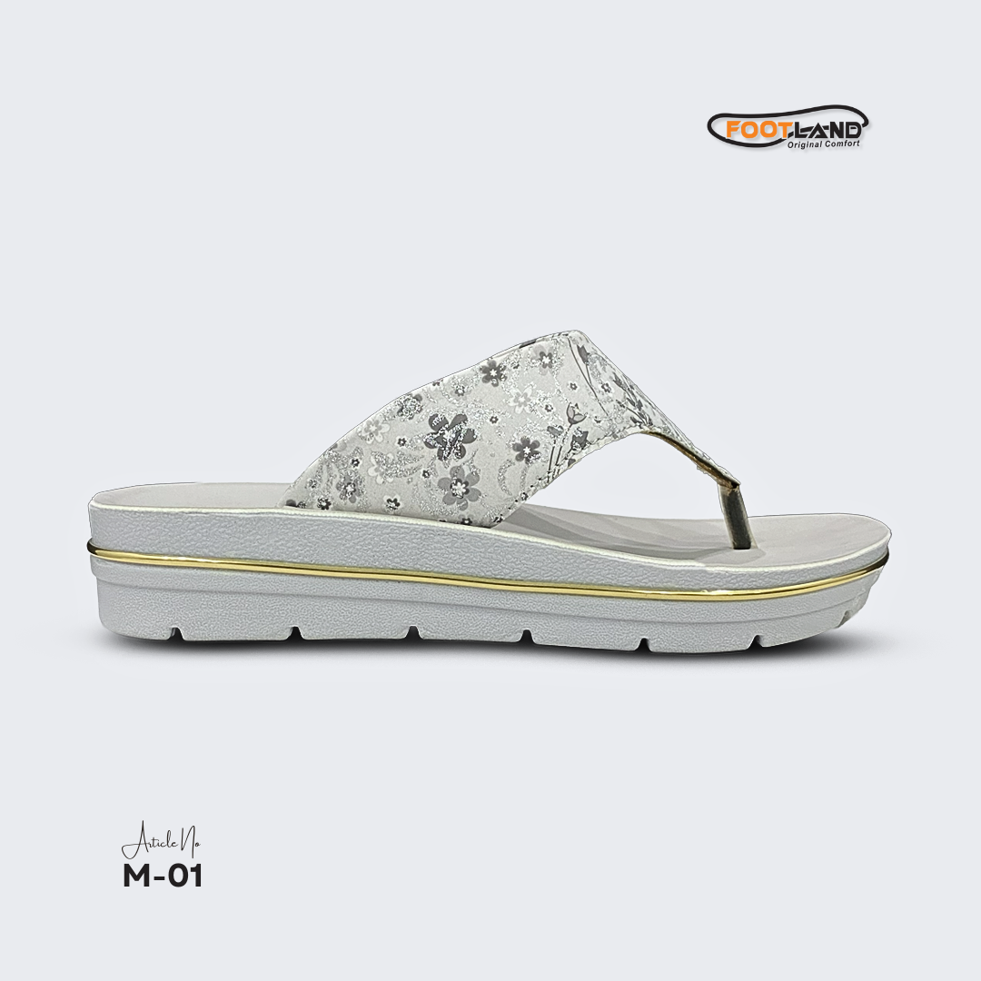 Floral Printed Toe-Post Women’s Sandal - M1
