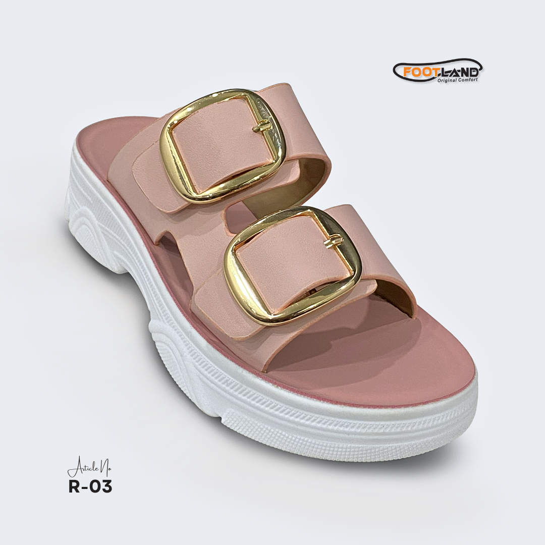 Double Buckle Platform Women’s Sandals - R3