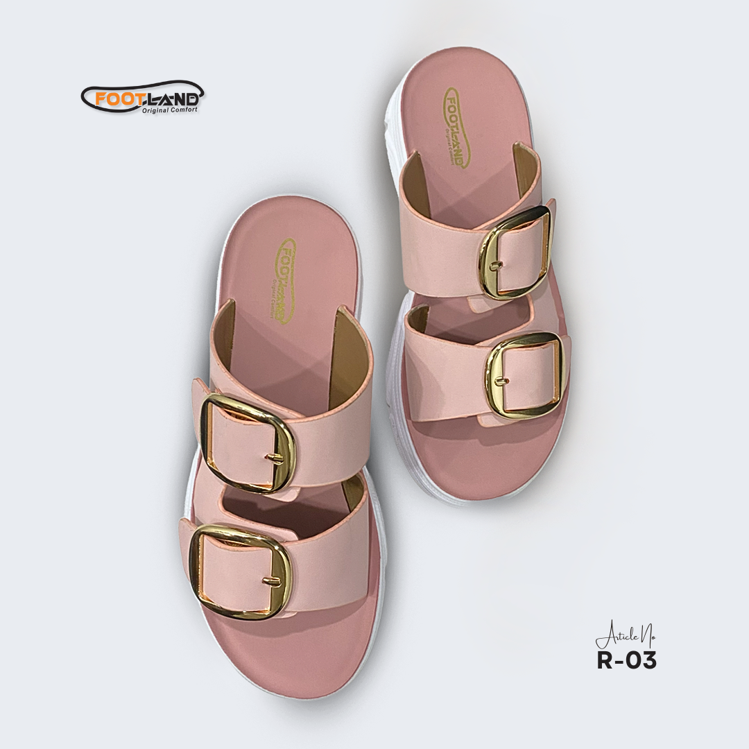 Double Buckle Platform Women’s Sandals - R3