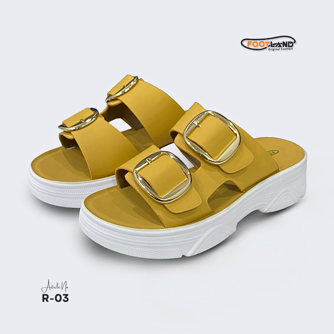 Double Buckle Platform Women’s Sandals - R3