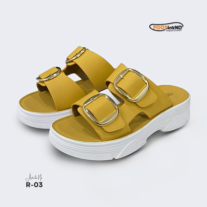Double Buckle Platform Women’s Sandals - R3