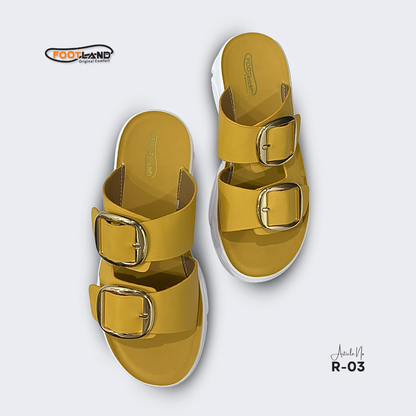 Double Buckle Platform Women’s Sandals - R3
