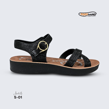 Elegant Cross-Strap Ankle Buckle Women’s Sandals - S1