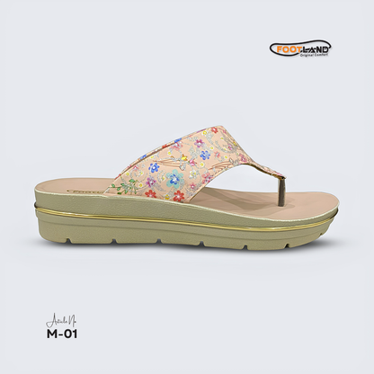 Floral Printed Toe-Post Women’s Sandal - M1