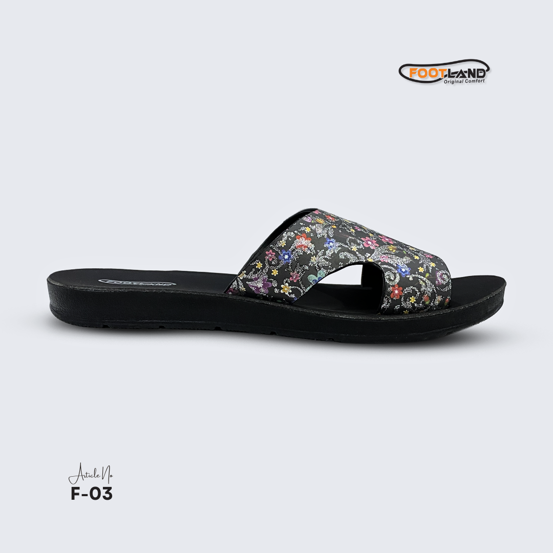 Floral Printed Wide-Strap Women’s Sandals - F3