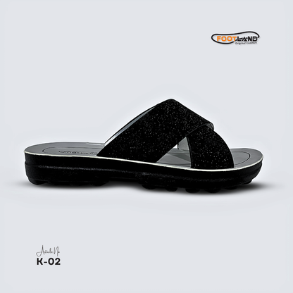 Sparkle Cross-Strap Women’s Sandals - K-02