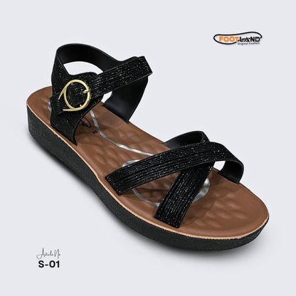 Elegant Cross-Strap Ankle Buckle Women’s Sandals - S1