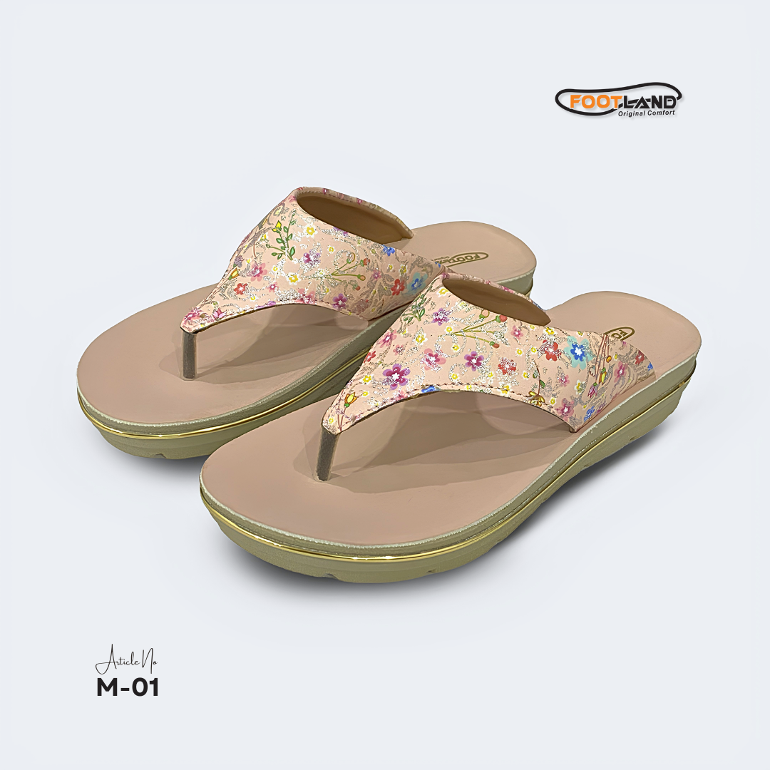 Floral Printed Toe-Post Women’s Sandal - M1