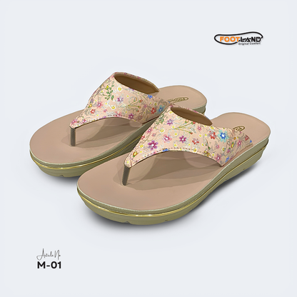 Floral Printed Toe-Post Women’s Sandal - M1