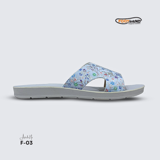 Floral Printed Wide-Strap Women’s Sandals - F3