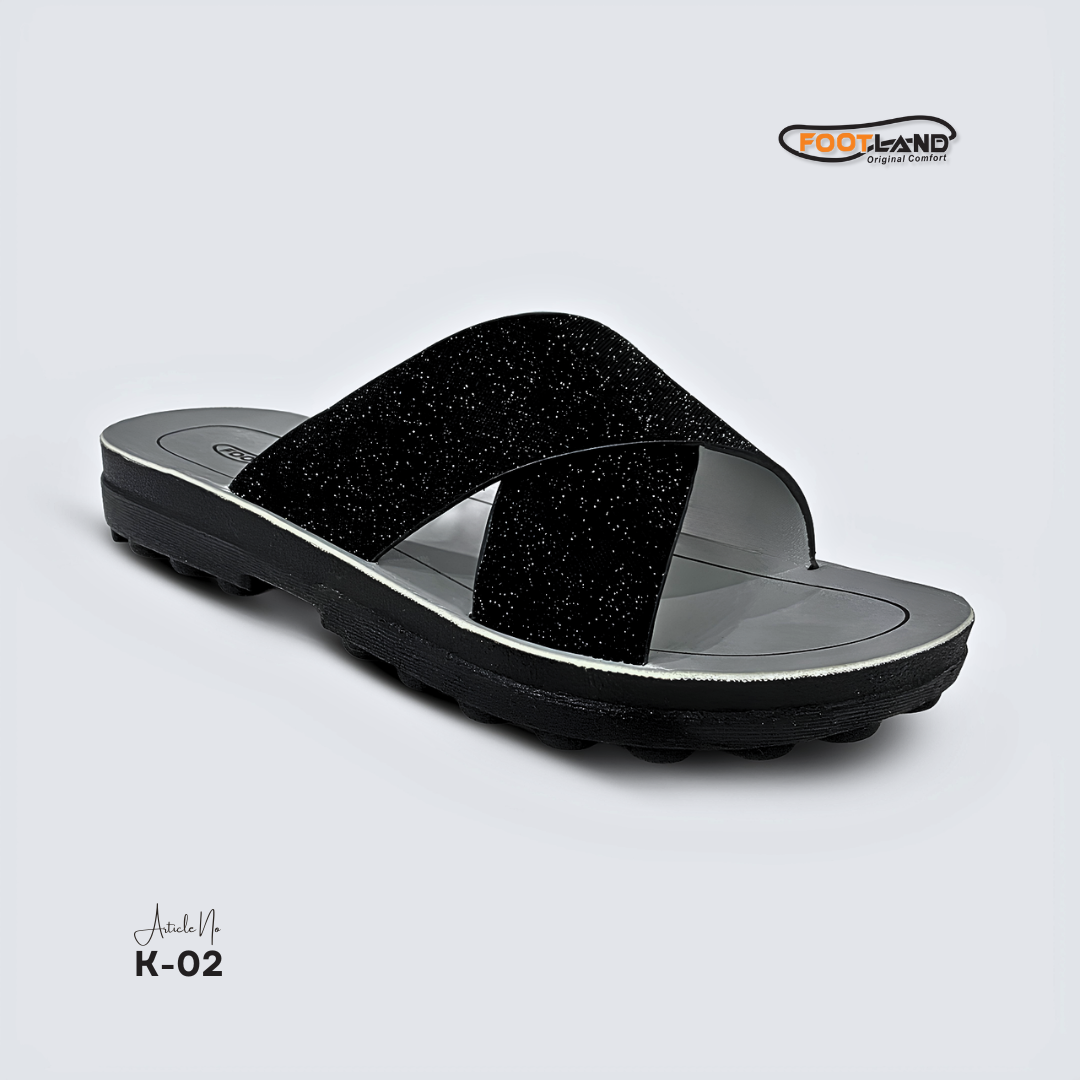 Sparkle Cross-Strap Women’s Sandals - K-02
