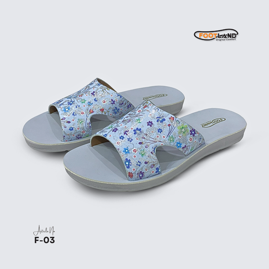 Floral Printed Wide-Strap Women’s Sandals - F3