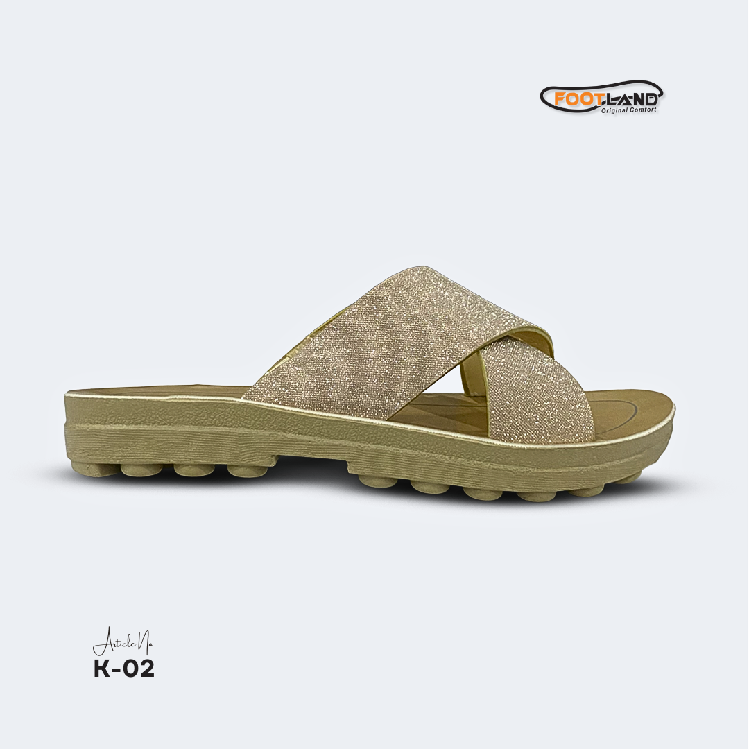 Sparkle Cross-Strap Women’s Sandals - K-02