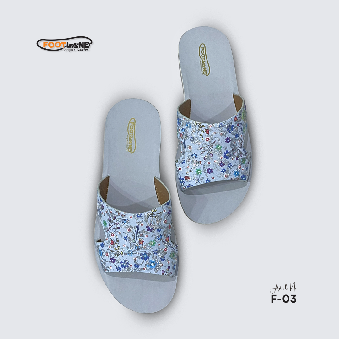 Floral Printed Wide-Strap Women’s Sandals - F3