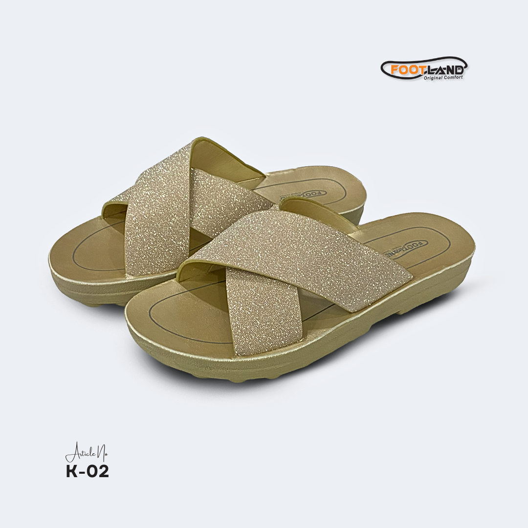 Sparkle Cross-Strap Women’s Sandals - K-02