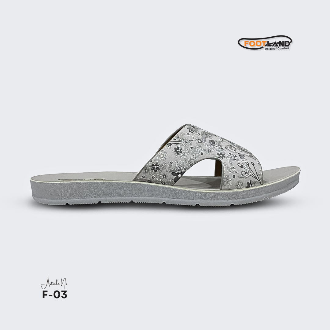 Floral Printed Wide-Strap Women’s Sandals - F3