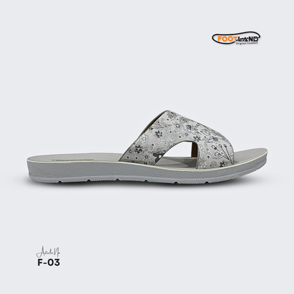 Floral Printed Wide-Strap Women’s Sandals - F3