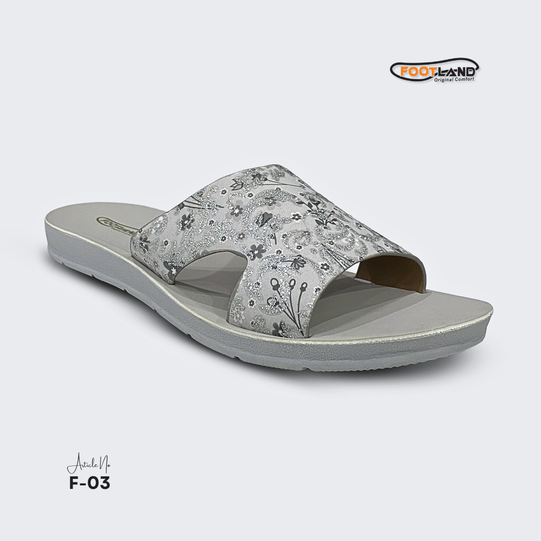Floral Printed Wide-Strap Women’s Sandals - F3