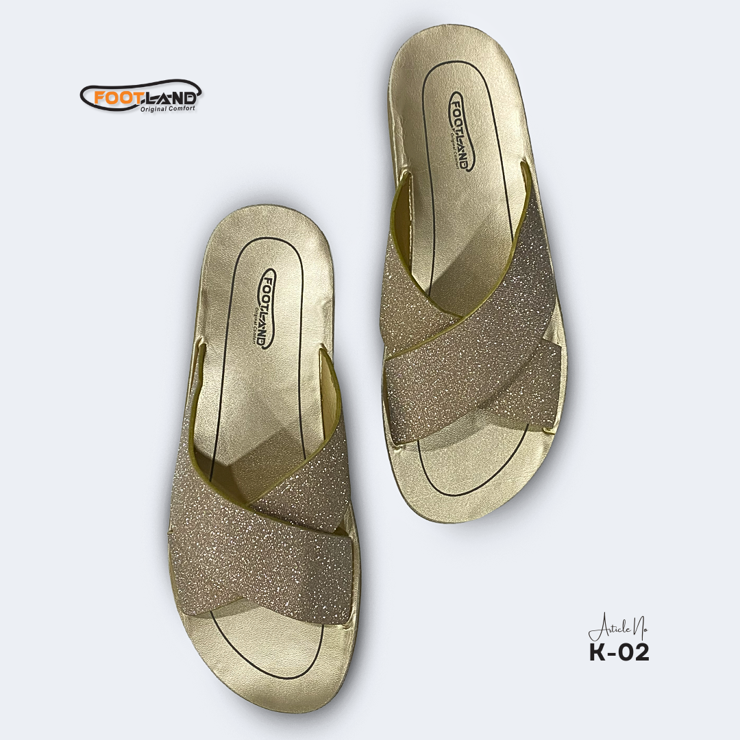Sparkle Cross-Strap Women’s Sandals - K-02