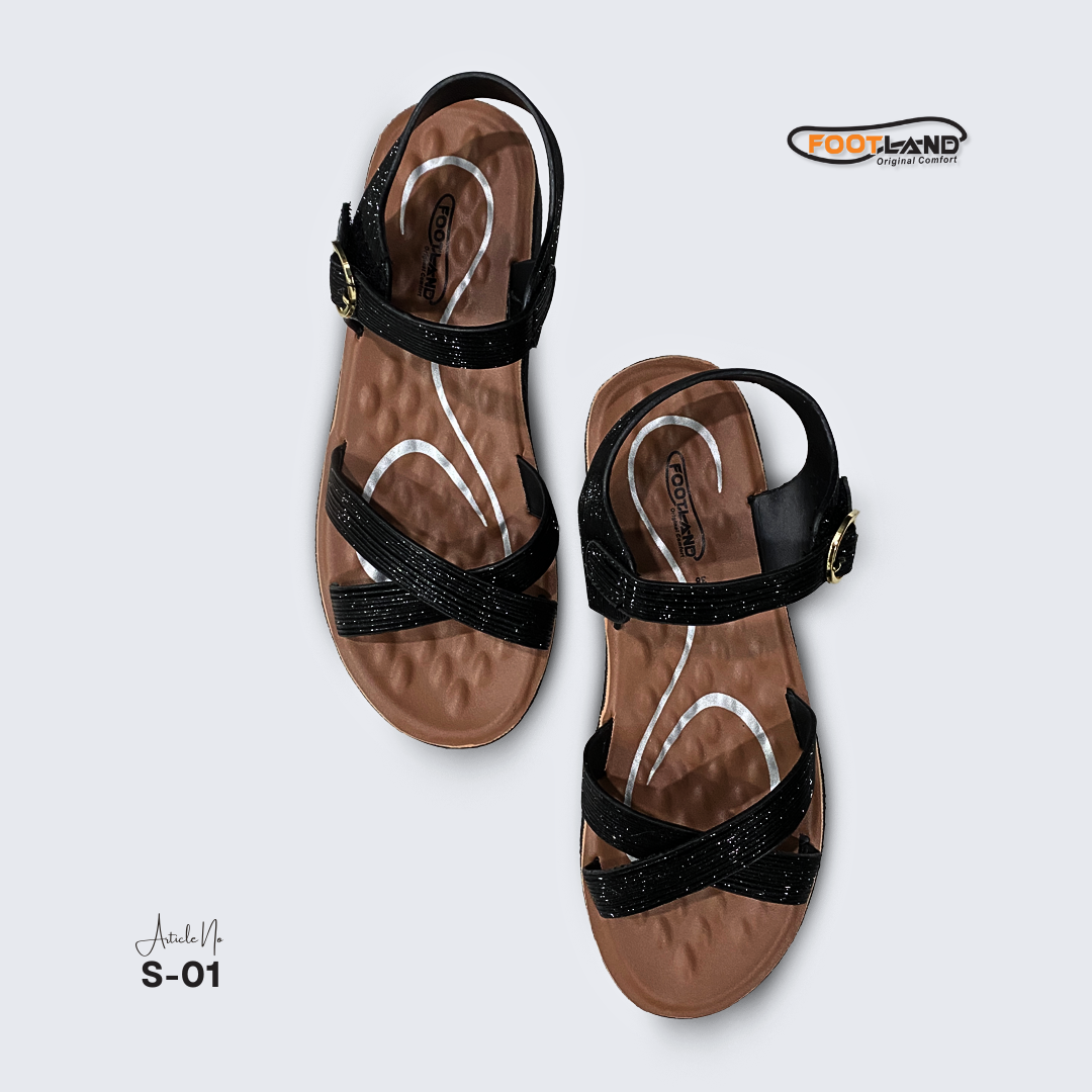 Elegant Cross-Strap Ankle Buckle Women’s Sandals - S1