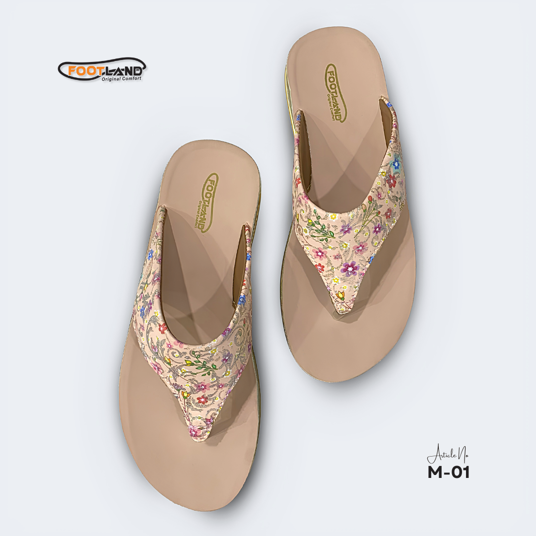 Floral Printed Toe-Post Women’s Sandal - M1