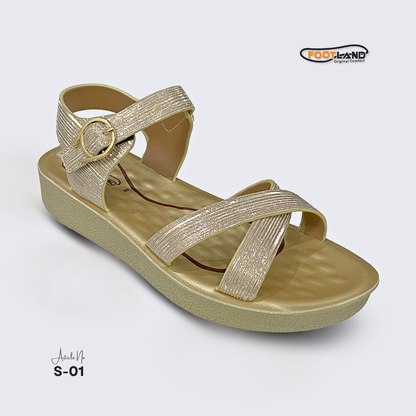 Elegant Cross-Strap Ankle Buckle Women’s Sandals - S1