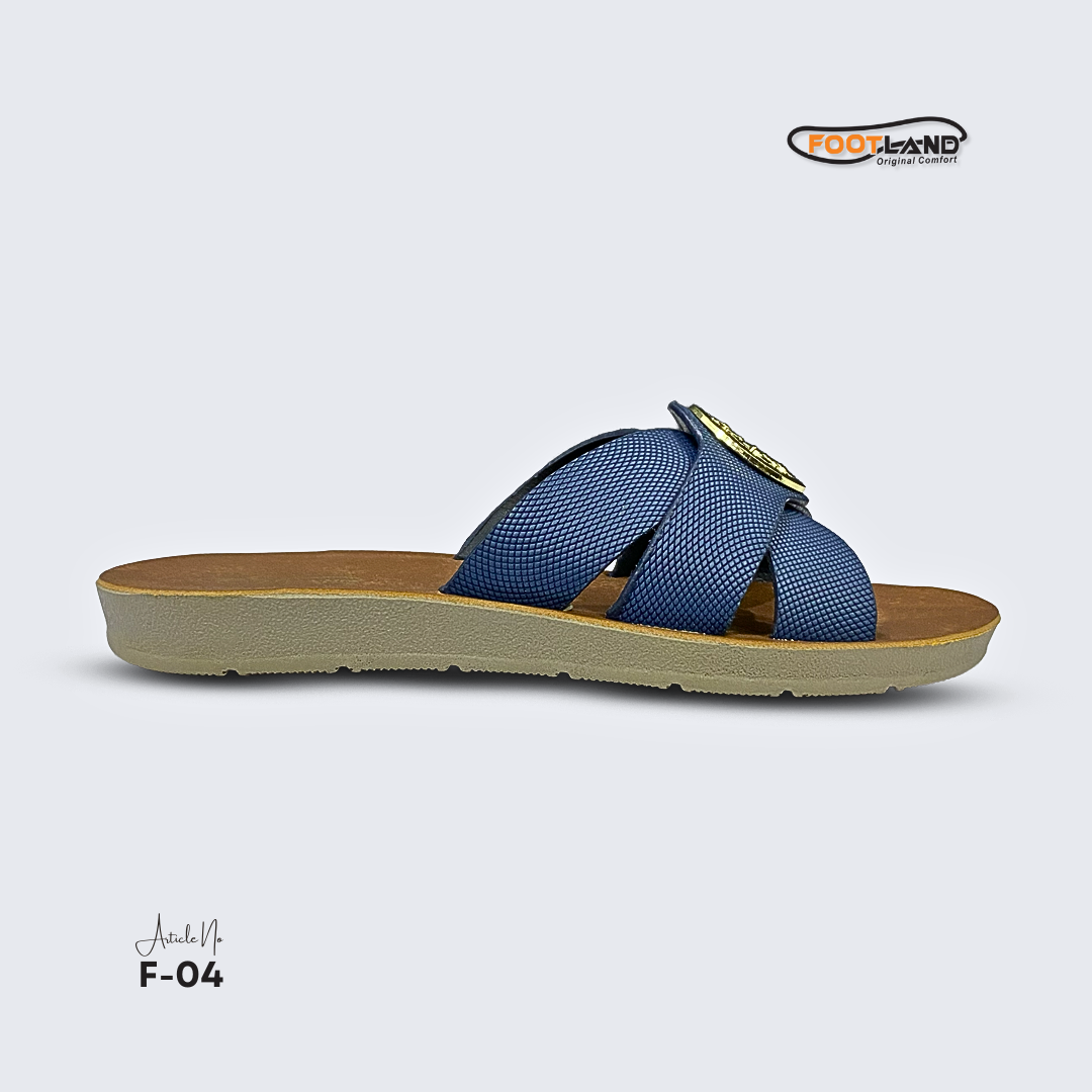 Elegant Medallion Cross-Strap Women’s Sandals - F4