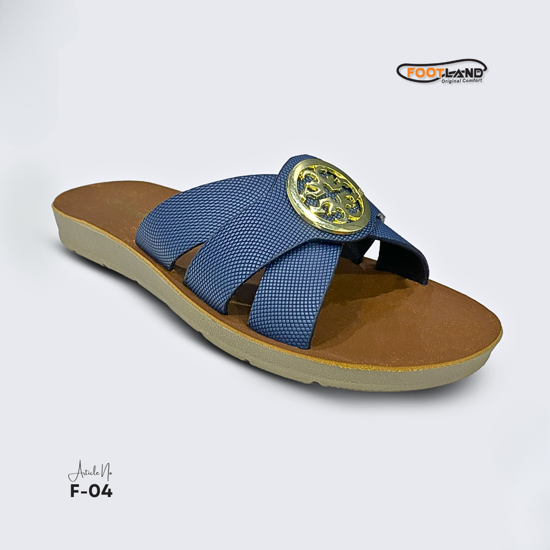 Elegant Medallion Cross-Strap Women’s Sandals - F4