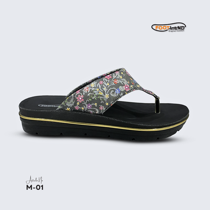 Floral Printed Toe-Post Women’s Sandal - M1