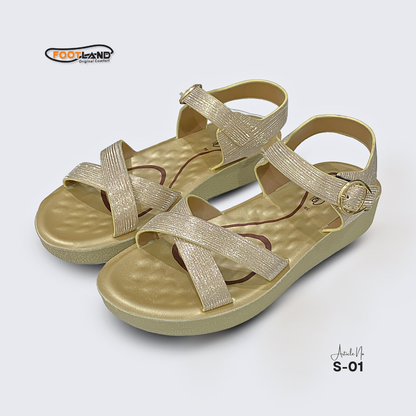 Elegant Cross-Strap Ankle Buckle Women’s Sandals - S1