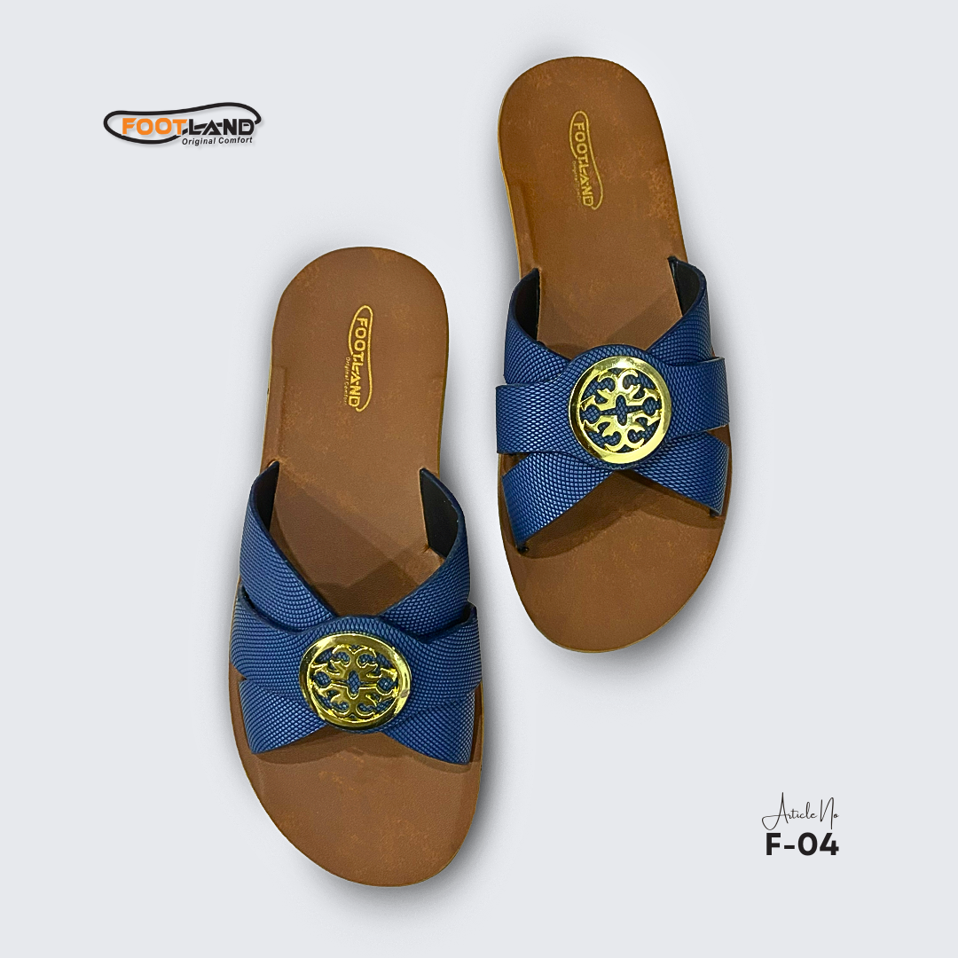 Elegant Medallion Cross-Strap Women’s Sandals - F4