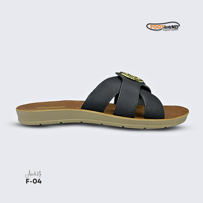 Elegant Medallion Cross-Strap Women’s Sandals - F4