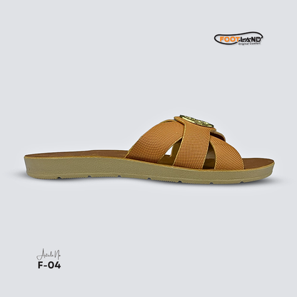 Elegant Medallion Cross-Strap Women’s Sandals - F4