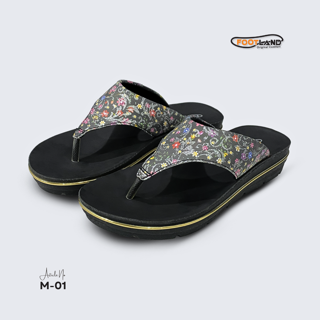 Floral Printed Toe-Post Women’s Sandal - M1