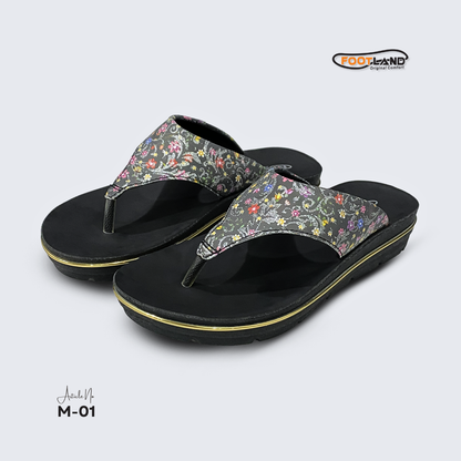 Floral Printed Toe-Post Women’s Sandal - M1