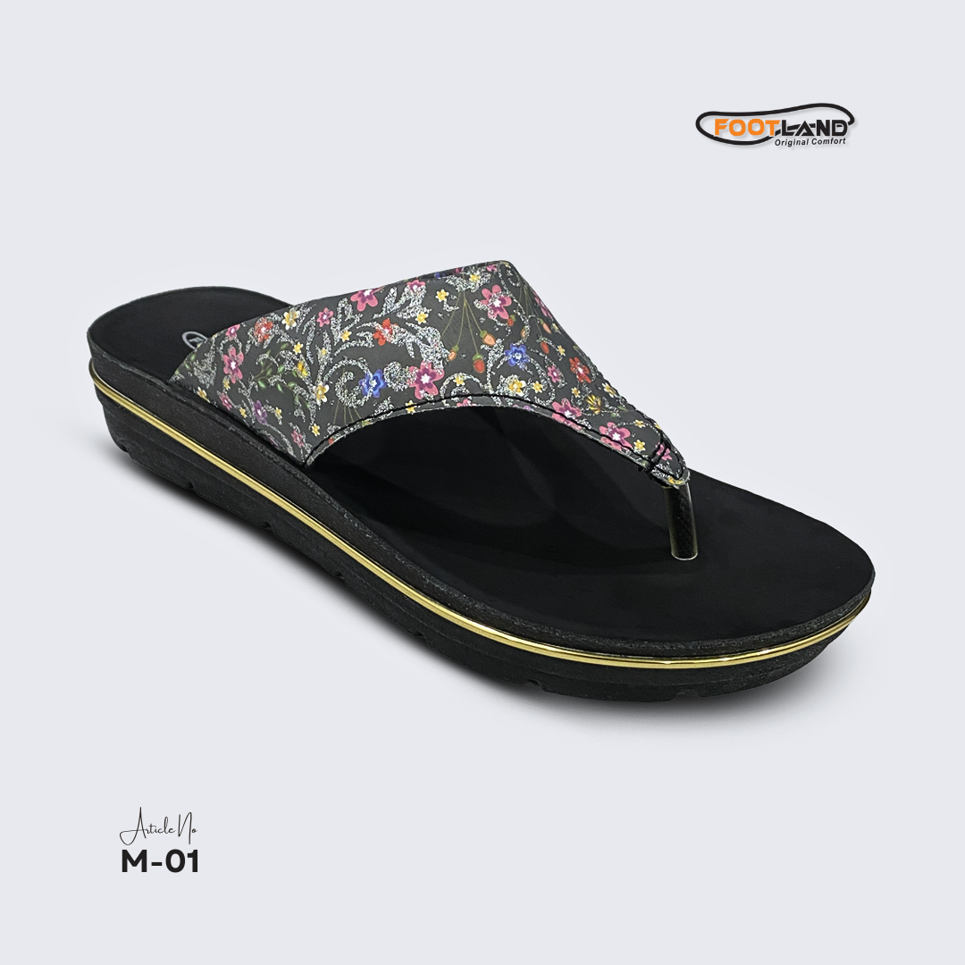 Floral Printed Toe-Post Women’s Sandal - M1