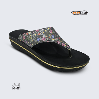 Floral Printed Toe-Post Women’s Sandal - M1