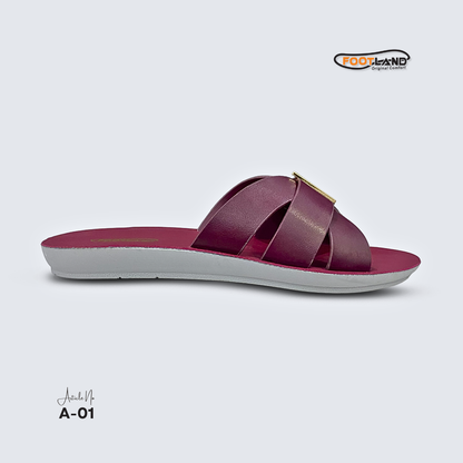 Elegant Double-Buckle Cross-Strap Women’s Sandals - A-01