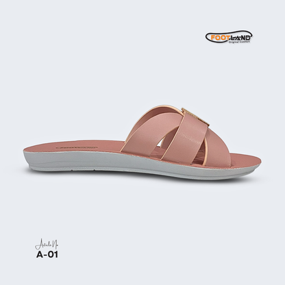 Elegant Double-Buckle Cross-Strap Women’s Sandals - A-01