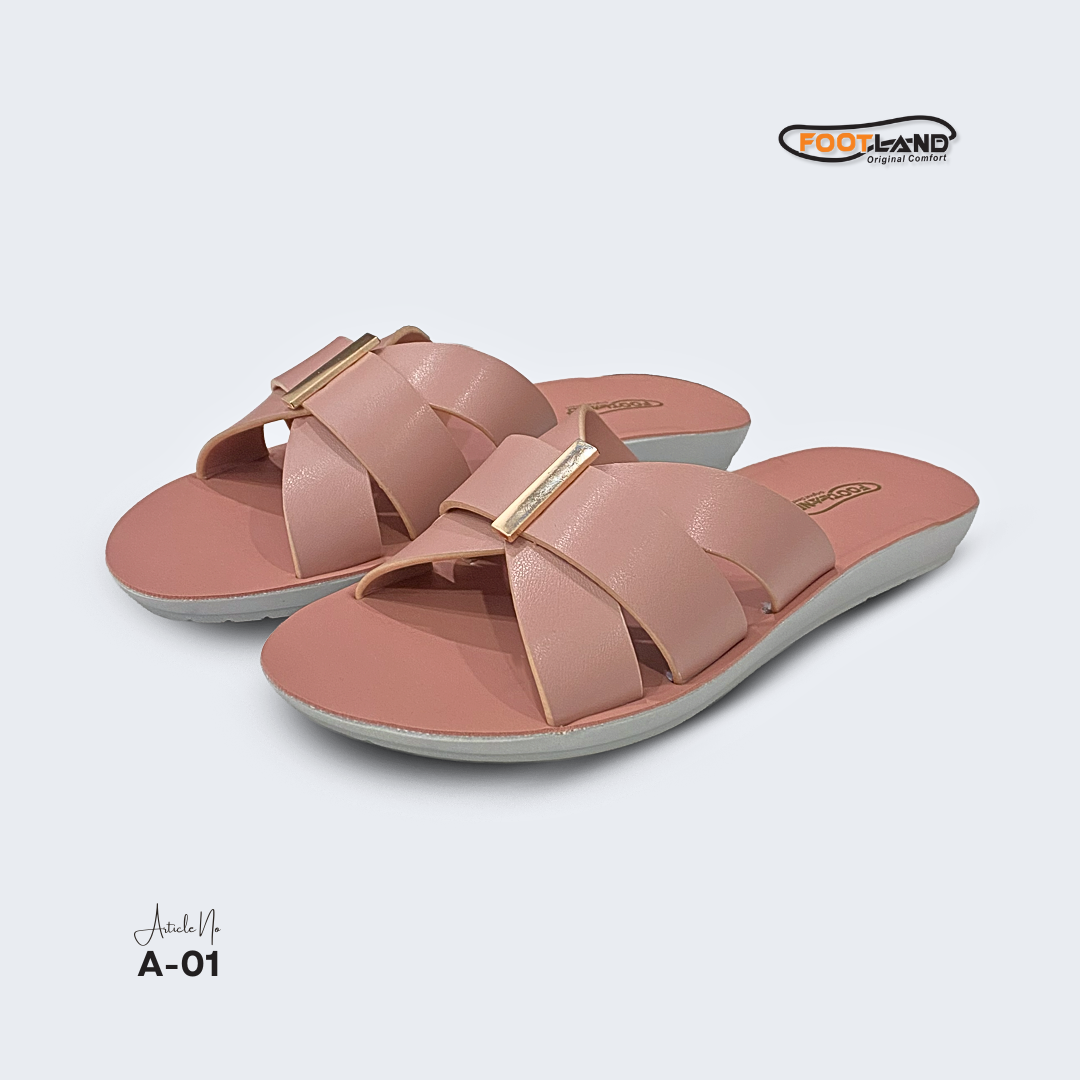 Elegant Double-Buckle Cross-Strap Women’s Sandals - A-01