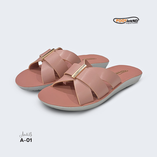 Elegant Double-Buckle Cross-Strap Women’s Sandals - A-01