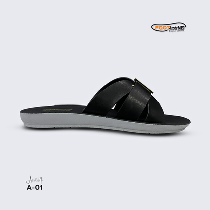 Elegant Double-Buckle Cross-Strap Women’s Sandals - A-01
