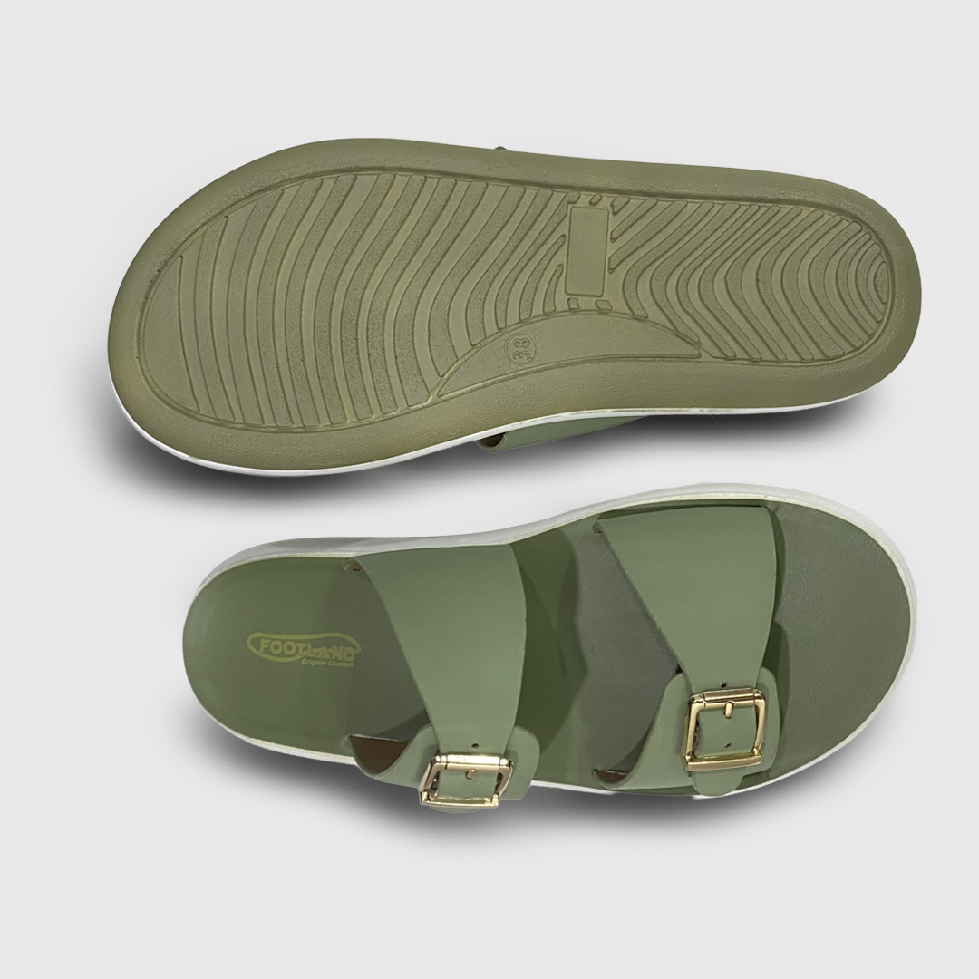 Double Buckle Wide-Strap Women’s Sandals - G-02